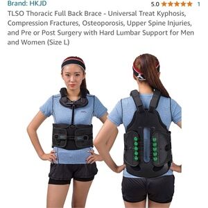 MHKJD Full Back Brace, Sz M . New